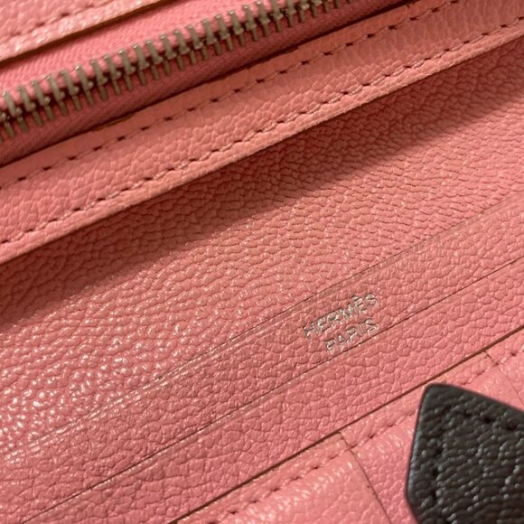 HERMES Bearn Souffle - Black Chevre Square R Long Wallet 402-080625 - Picture 8 of 8